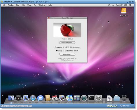 mac os x to vm